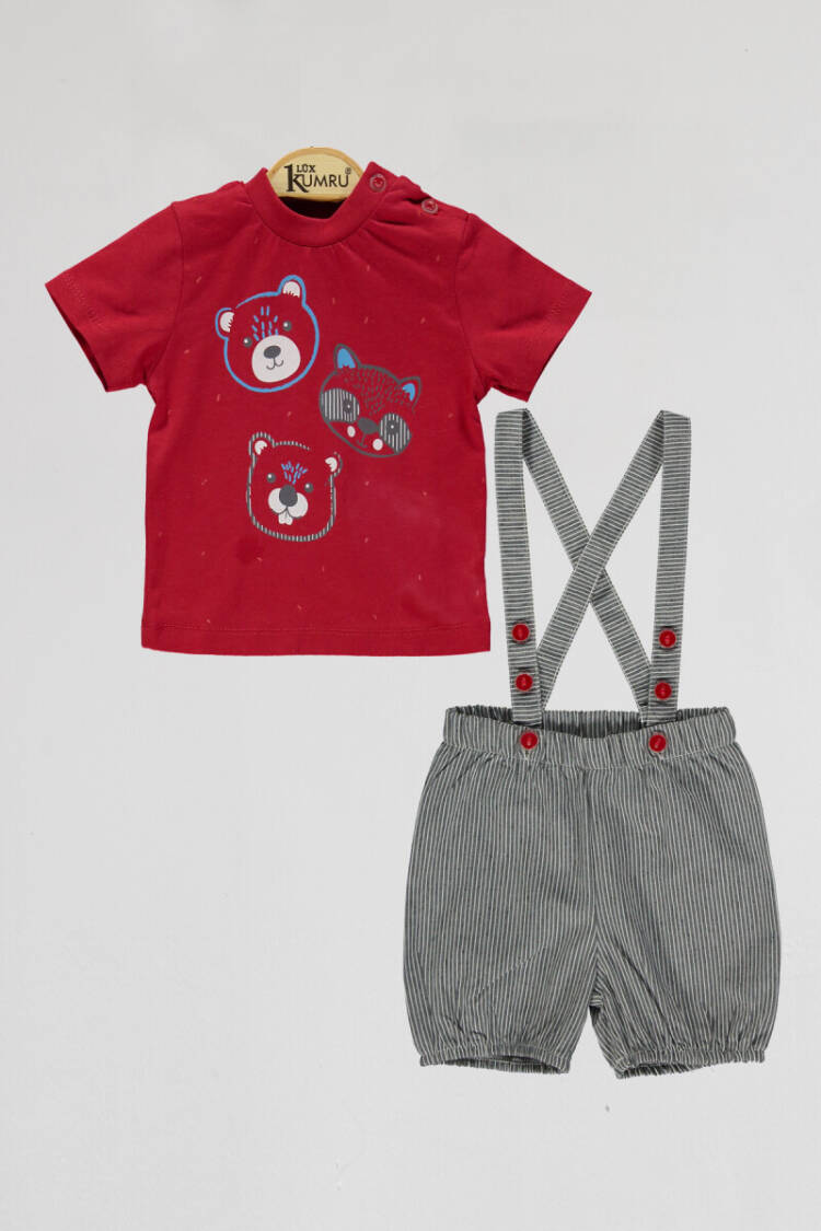 Wholesale Baby Boys 2-Piece T-Shirt and Shorts Set 6-18M - Brand: Kumru Bebe - Kids & Baby Clothes Wholesale - Globality Store