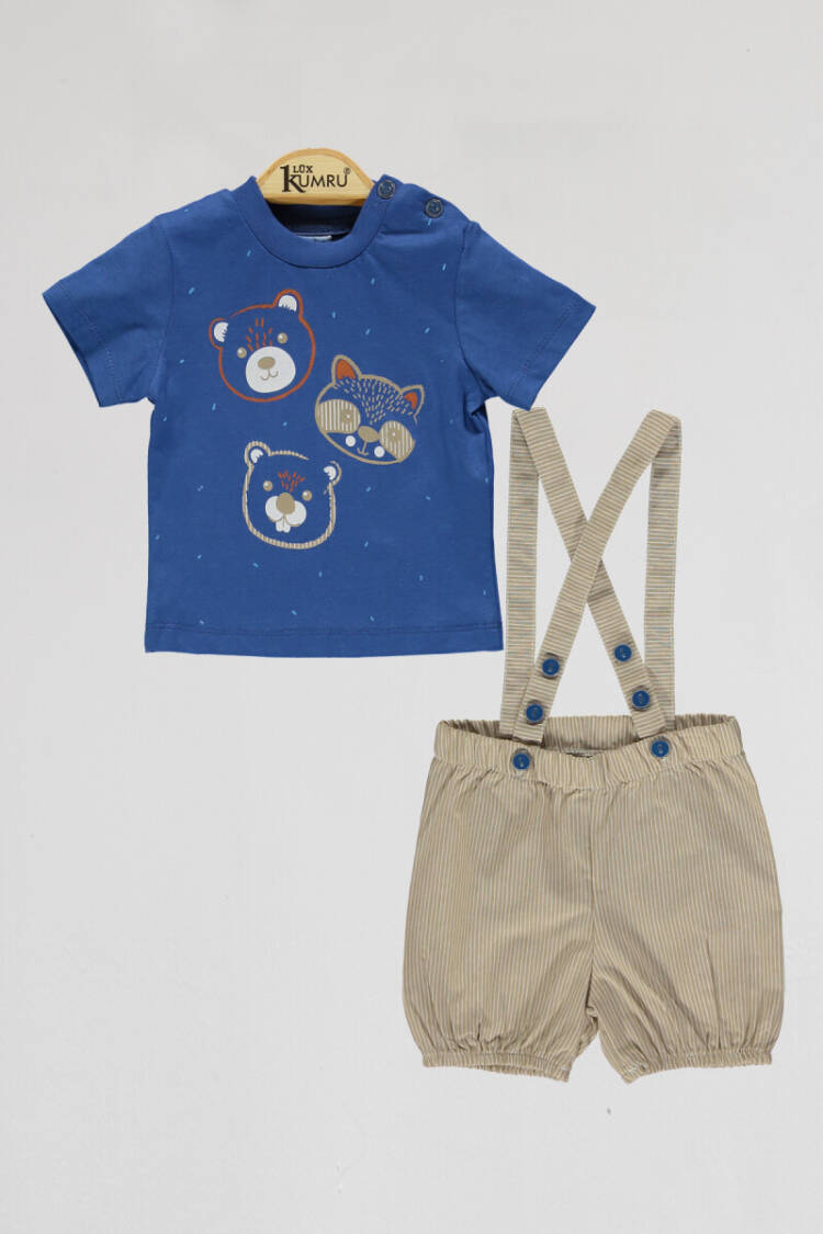 Wholesale Baby Boys 2-Piece T-Shirt and Shorts Set 6-18M - Brand: Kumru Bebe - Kids & Baby Clothes Wholesale - Globality Store