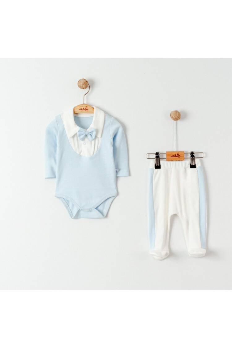 Wholesale Baby Boys 2-Pieces Body and Pants Set 0-6M - Brand: Miniborn - Kids & Baby Clothes Wholesale - Globality Store