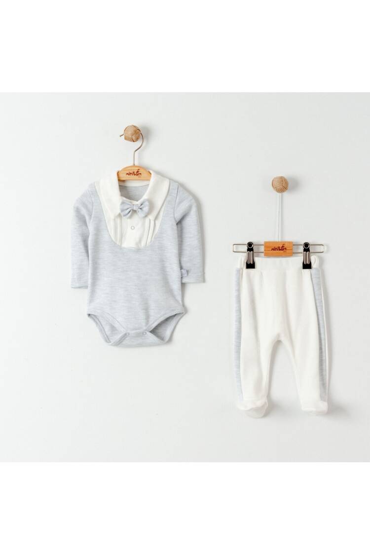 Wholesale Baby Boys 2-Pieces Body and Pants Set 0-6M - Brand: Miniborn - Kids & Baby Clothes Wholesale - Globality Store