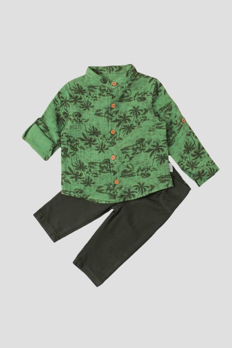 Wholesale Baby Boys 2-Pieces Shirt and Pants Set 9-24M - Brand: Kidexs - Kids & Baby Clothes Wholesale - Globality Store