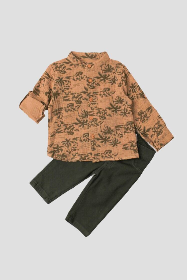 Wholesale Baby Boys 2-Pieces Shirt and Pants Set 9-24M - Brand: Kidexs - Kids & Baby Clothes Wholesale - Globality Store