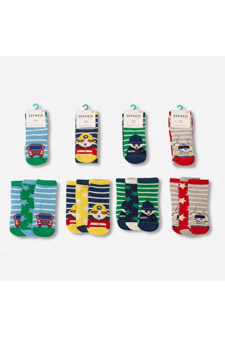 Wholesale Baby Boys 24-Piece Socks 6-12M - Brand: Defne - Kids & Baby Clothes Wholesale - Globality Store