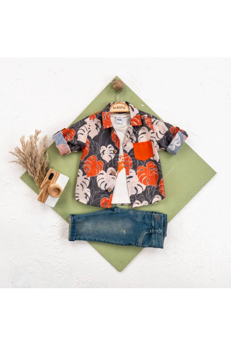 Wholesale Baby Boys 3-Piece Jacket, Pants and T-shirt Set 6-24M - Brand: Bubbly - Kids & Baby Clothes Wholesale - Globality Store
