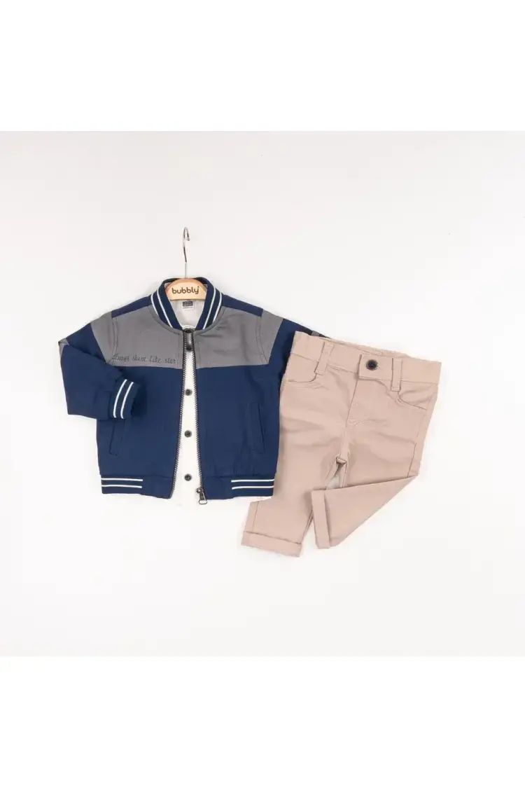 Wholesale Baby Boys 3-Piece Jacket, Shirt and Pants Set 6-24M - Brand: Bubbly - Kids & Baby Clothes Wholesale - Globality Store