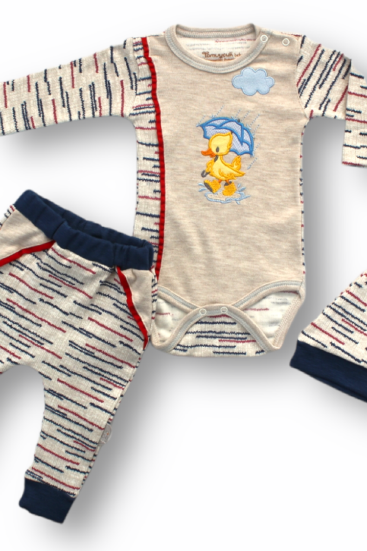 Wholesale Baby Boys 3-Piece Newborn Set 0-9M - Brand: Tomuycuk - Kids & Baby Clothes Wholesale - Globality Store