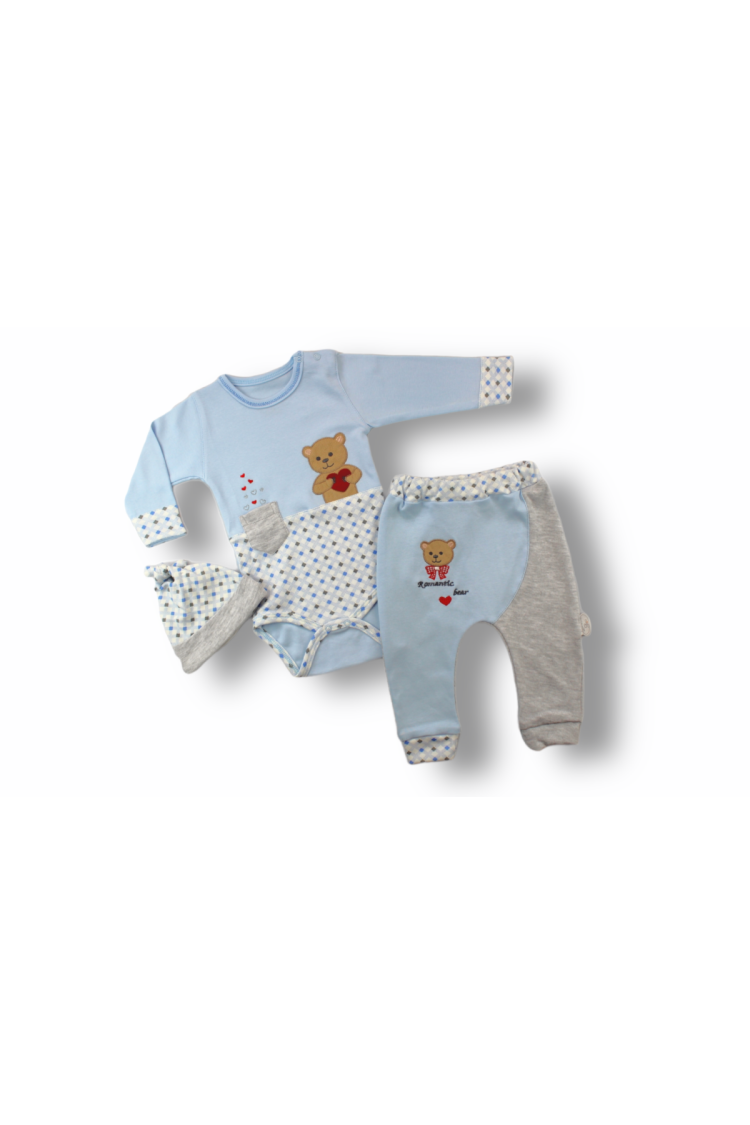 Wholesale Baby Boys 3-Piece Newborn Set 3-18M - Brand: Tomuycuk - Kids & Baby Clothes Wholesale - Globality Store