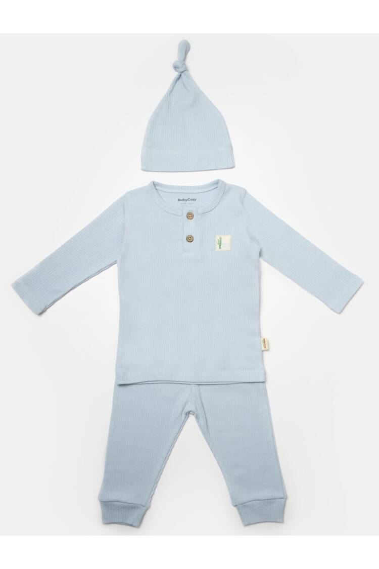 Wholesale Baby Boys 3-Piece Pants Body and Hat Set 3-24M - Brand: BabyCosy - Kids & Baby Clothes Wholesale - Globality Store
