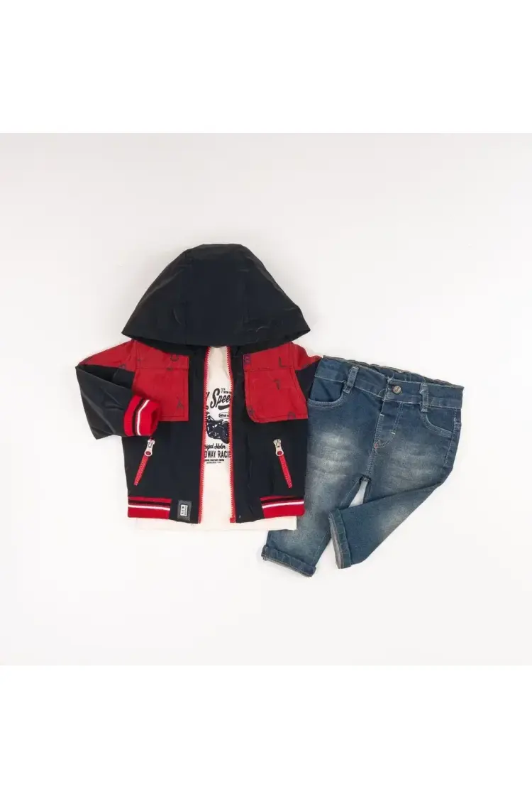 Wholesale Baby Boys 3-Piece Pants, Jacket and T-shirt Set 6-24M - Brand: Bubbly - Kids & Baby Clothes Wholesale - Globality Store