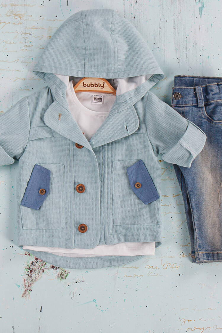 Wholesale Baby Boys 3-Piece Pants, Jacket and T-shirt Set 6-24M - Brand: Bubbly - Kids & Baby Clothes Wholesale - Globality Store