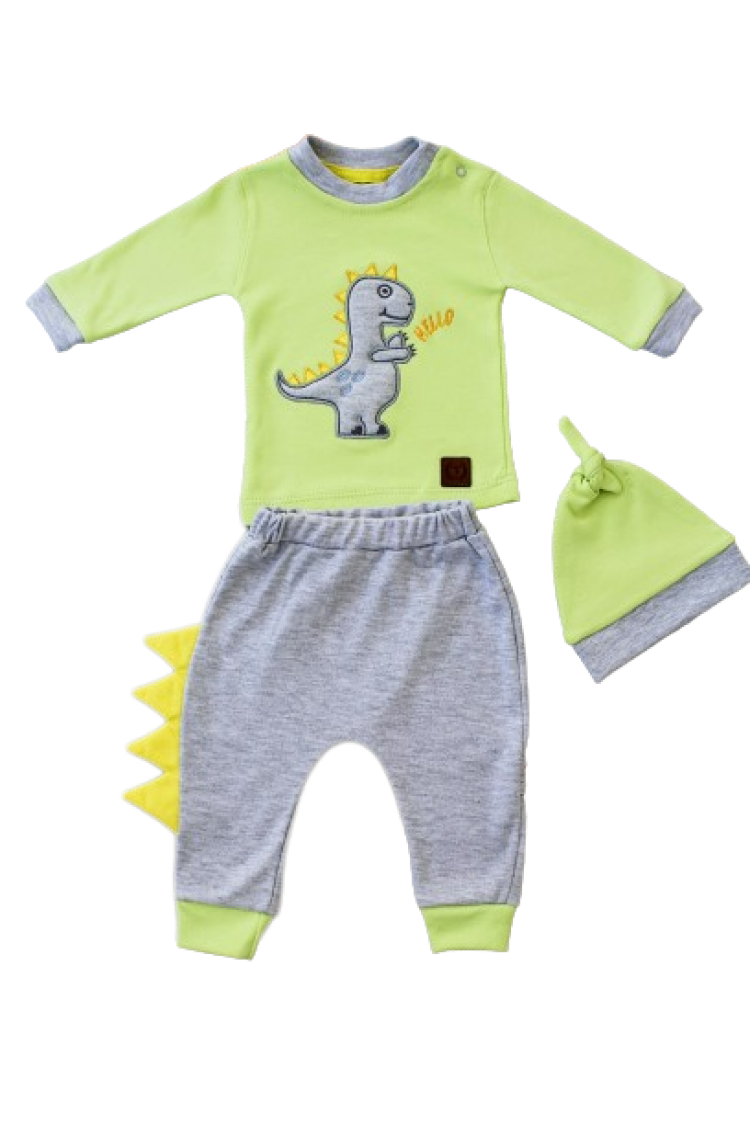 Wholesale Baby Boys 3-Piece Sweatshirt Pants and Hat Set 3-12M - Brand: Tomuycuk - Kids & Baby Clothes Wholesale - Globality Store