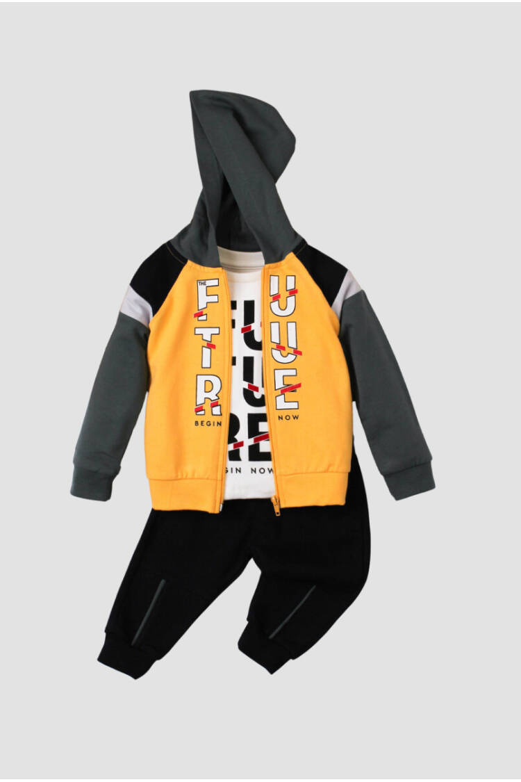 Wholesale Baby Boys 3-Pieces Jacket, Body and Pants Set 9-24M - Brand: Kidexs - Kids & Baby Clothes Wholesale - Globality Store