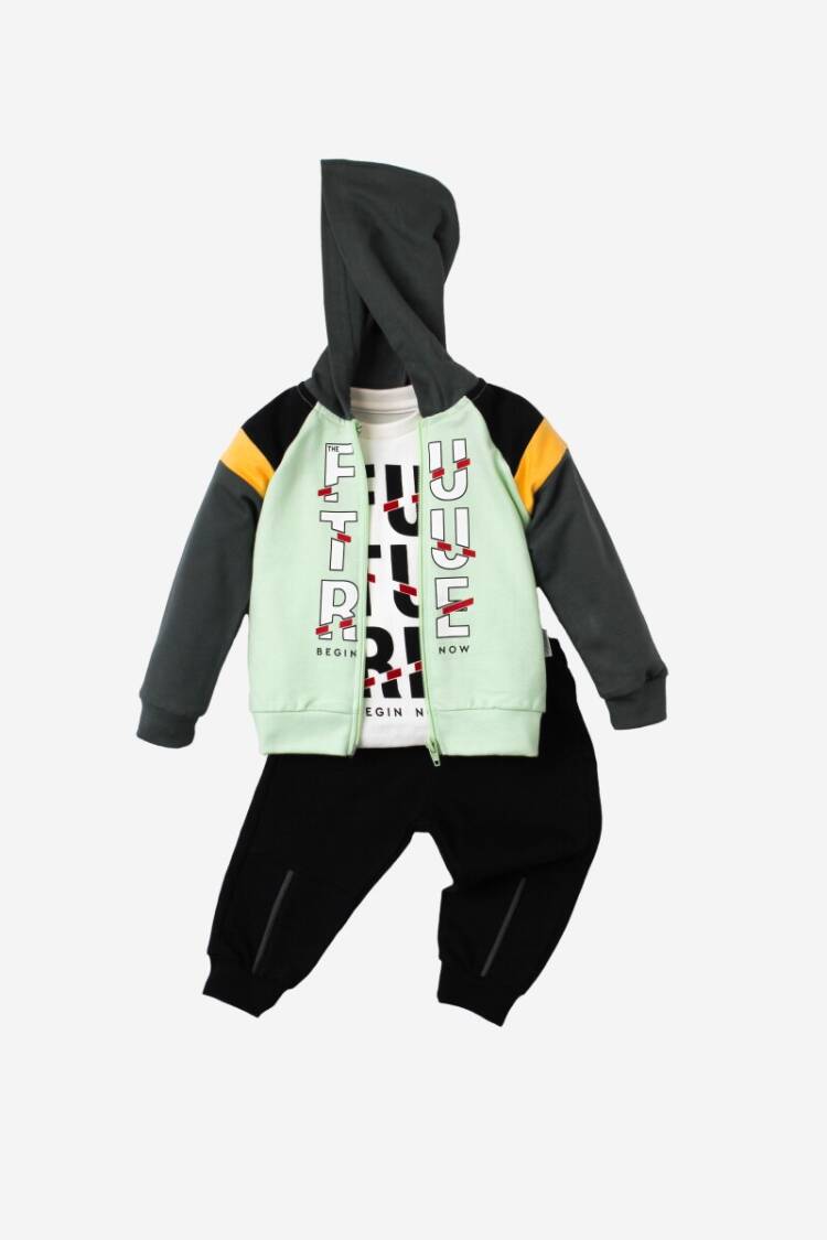 Wholesale Baby Boys 3-Pieces Jacket, Body and Pants Set 9-24M - Brand: Kidexs - Kids & Baby Clothes Wholesale - Globality Store