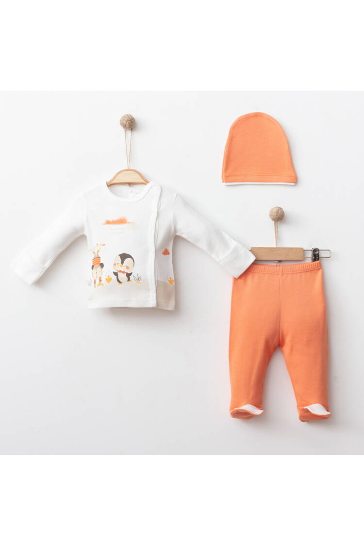 Wholesale Baby Boys 3-Pieces Newborn Set 0-3M - Brand: Gümüş Baby - Kids & Baby Clothes Wholesale - Globality Store