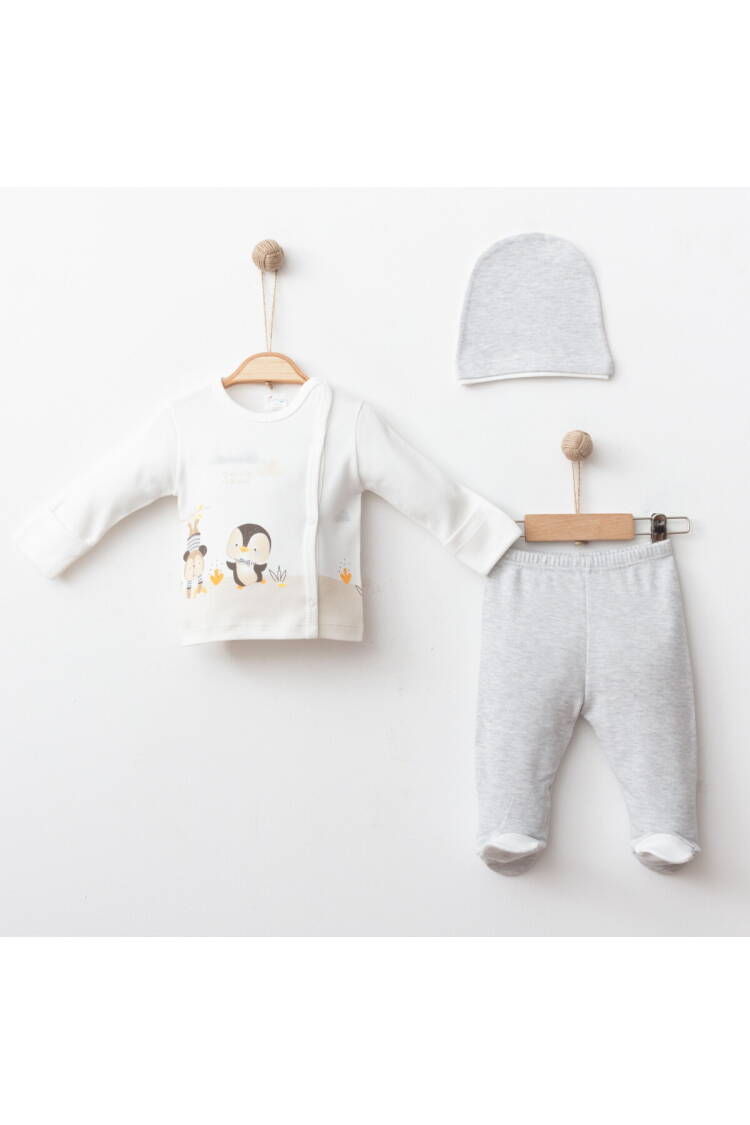 Wholesale Baby Boys 3-Pieces Newborn Set 0-3M - Brand: Gümüş Baby - Kids & Baby Clothes Wholesale - Globality Store