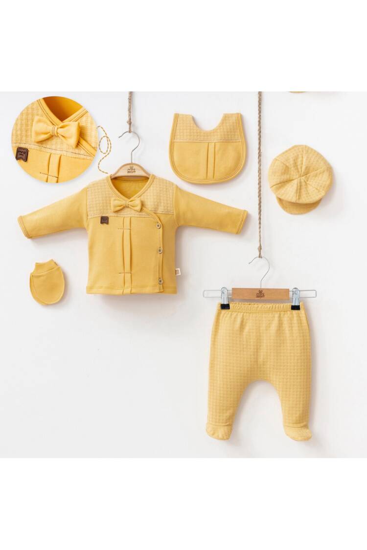 Wholesale Baby Boys 5-Piece Body Pants Glove Bib Hat Set 0-3M - Brand: Minizeyn - Kids & Baby Clothes Wholesale - Globality Store