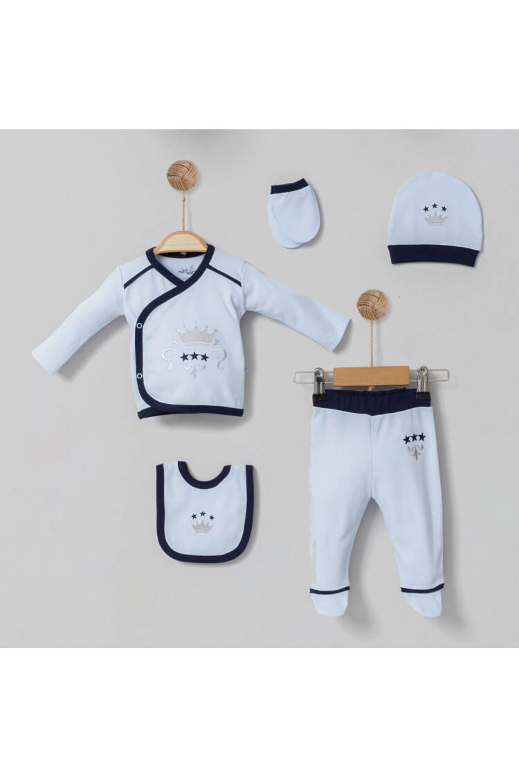Wholesale Baby Boys 5-Piece Newborn Set 0-6M - Brand: Miniborn - Kids & Baby Clothes Wholesale - Globality Store