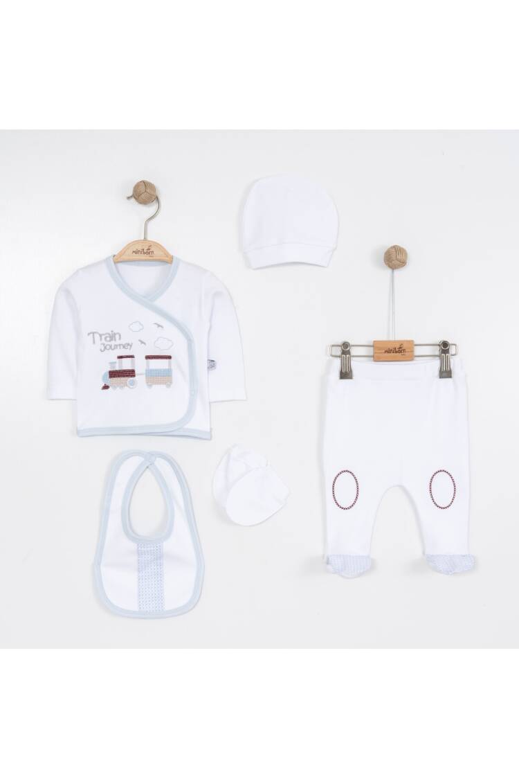 Wholesale Baby Boys 5-Piece Newborn Set 0-6M - Brand: Miniborn - Kids & Baby Clothes Wholesale - Globality Store