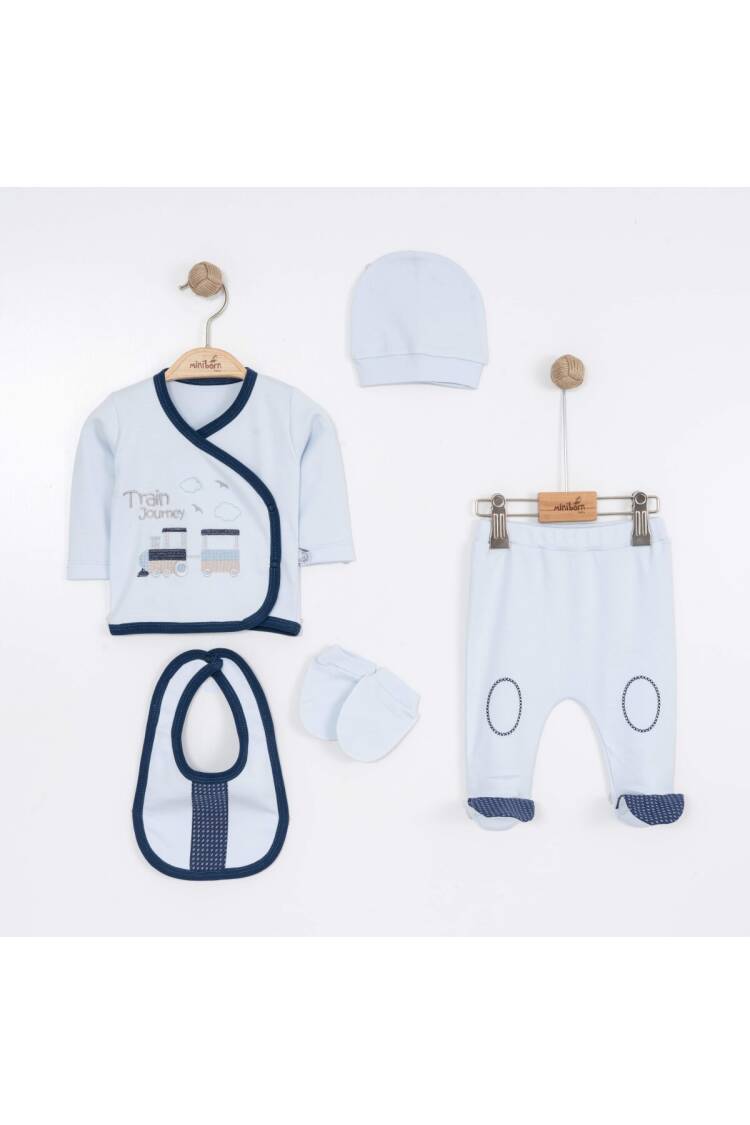 Wholesale Baby Boys 5-Piece Newborn Set 0-6M - Brand: Miniborn - Kids & Baby Clothes Wholesale - Globality Store