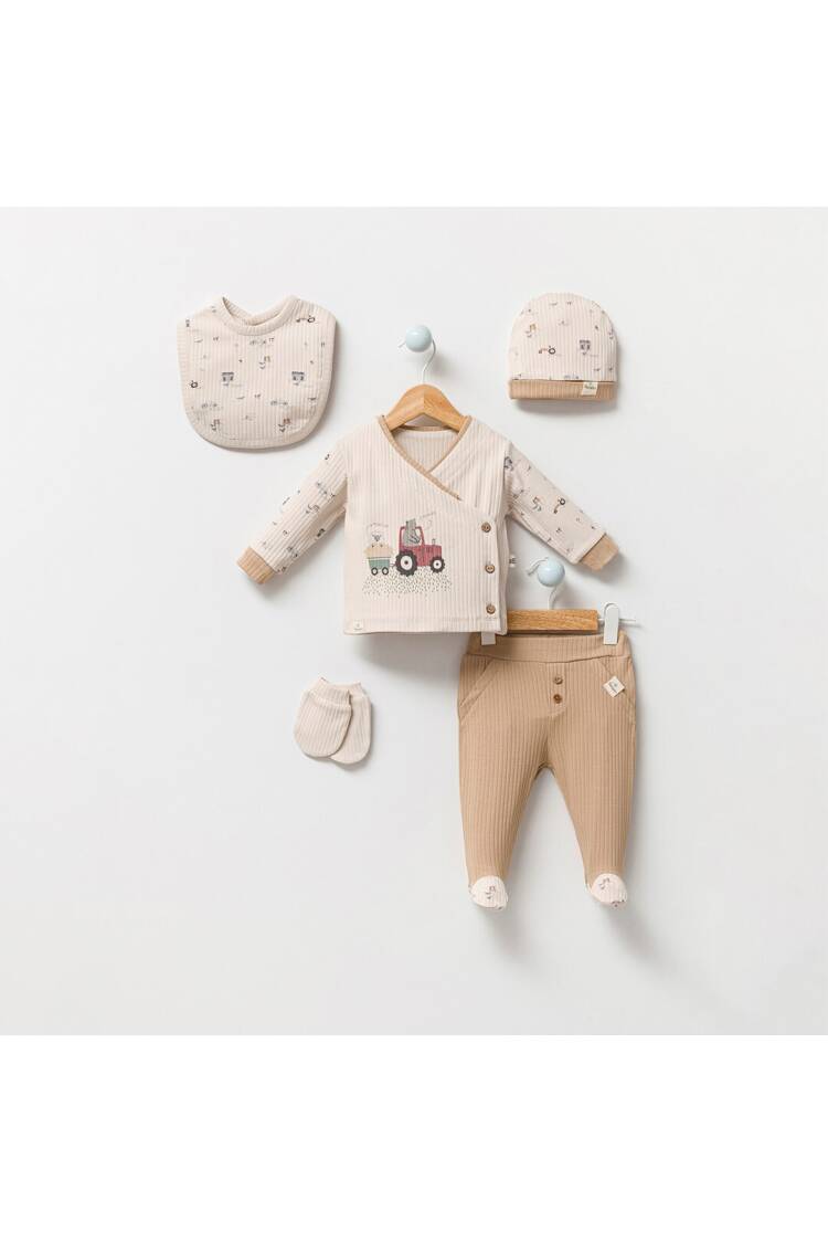 Wholesale Baby Boys 5-Pieces Newborn Set 0-3M - Brand: Bubbles - Kids & Baby Clothes Wholesale - Globality Store