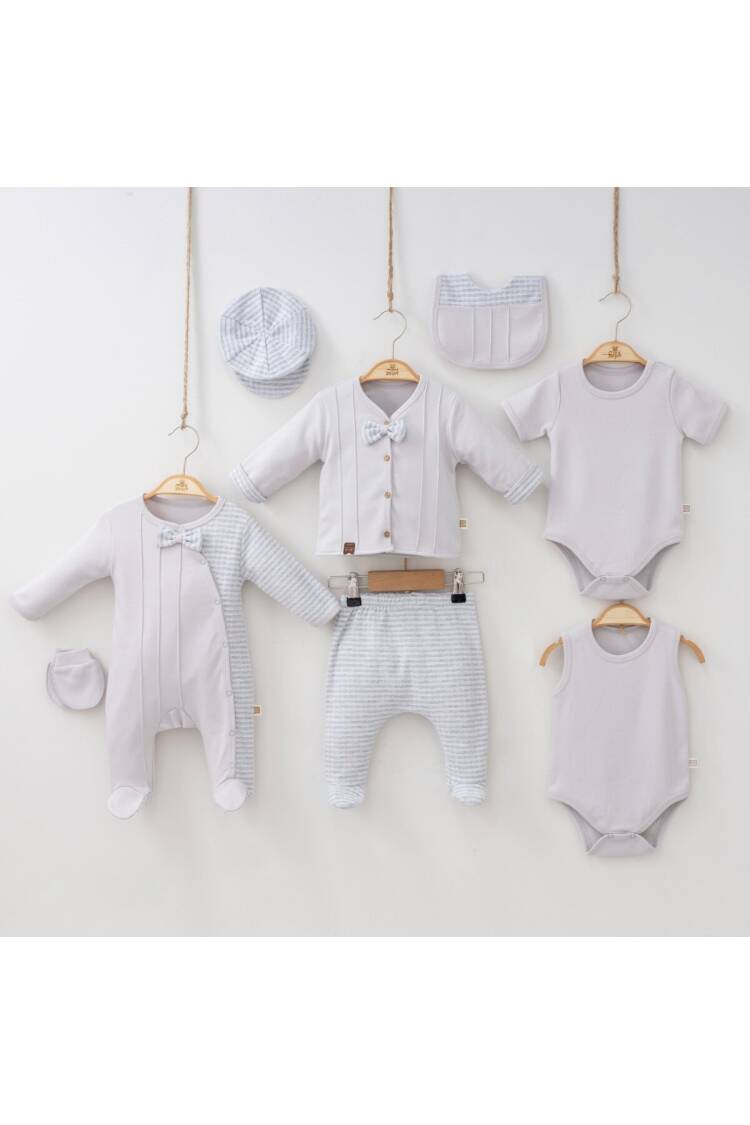 Wholesale Baby Boys 8-Piece Newborn Set 0-3M - Brand: Minizeyn - Kids & Baby Clothes Wholesale - Globality Store