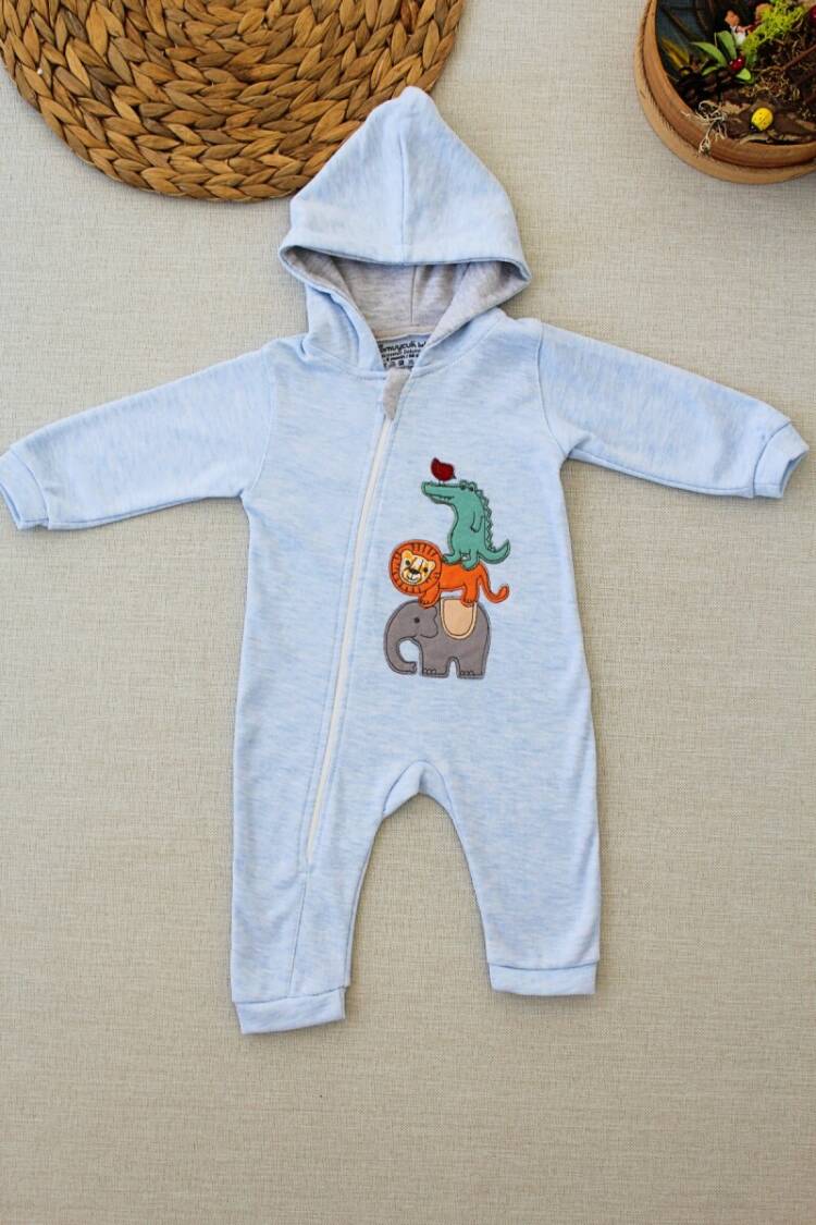 Wholesale Baby Boys Jumpsuit With Hooded 0-3M - Brand: Tomuycuk - Kids & Baby Clothes Wholesale - Globality Store