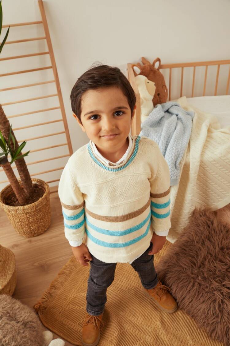 Wholesale Baby Boys Knitwear Sweater 3-12M - Brand: Uludağ Triko - Kids & Baby Clothes Wholesale - Globality Store