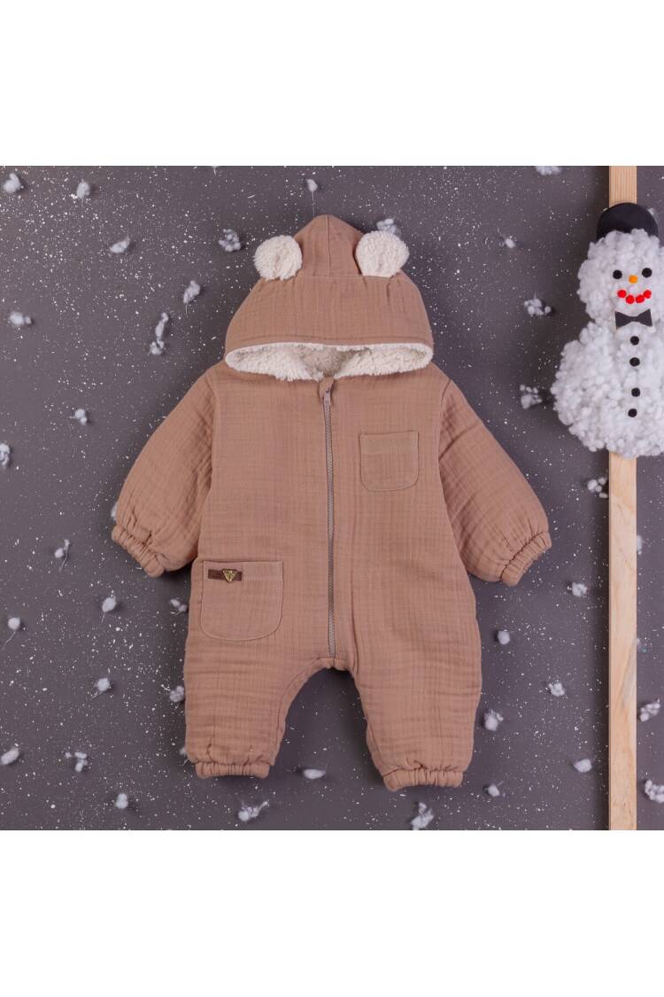 Wholesale Baby Boys Muslin Rompers With Hoodie 3-12M - Brand: BabyZ - Kids & Baby Clothes Wholesale - Globality Store