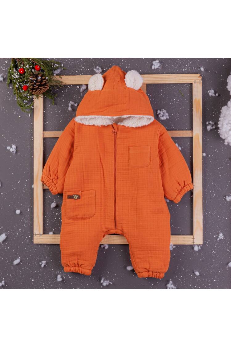 Wholesale Baby Boys Muslin Rompers With Hoodie 3-12M - Brand: BabyZ - Kids & Baby Clothes Wholesale - Globality Store