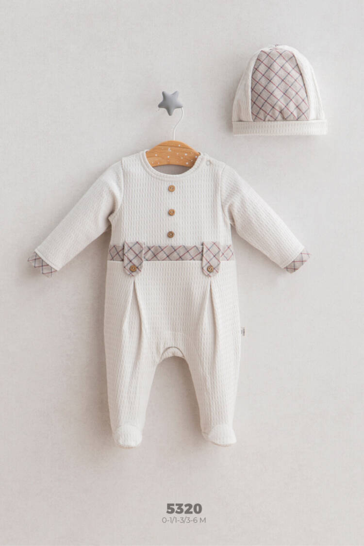 Wholesale Baby Boys Newborn Jumpsuit and Hat Set 0-3M - Brand: Tongs - Kids & Baby Clothes Wholesale - Globality Store