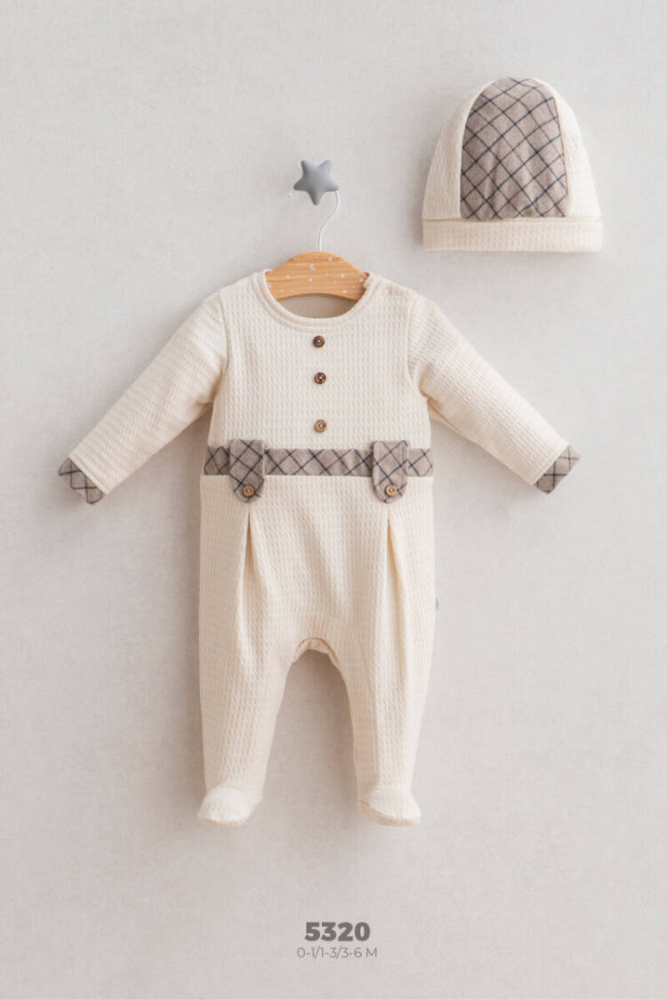 Wholesale Baby Boys Newborn Jumpsuit and Hat Set 0-3M - Brand: Tongs - Kids & Baby Clothes Wholesale - Globality Store