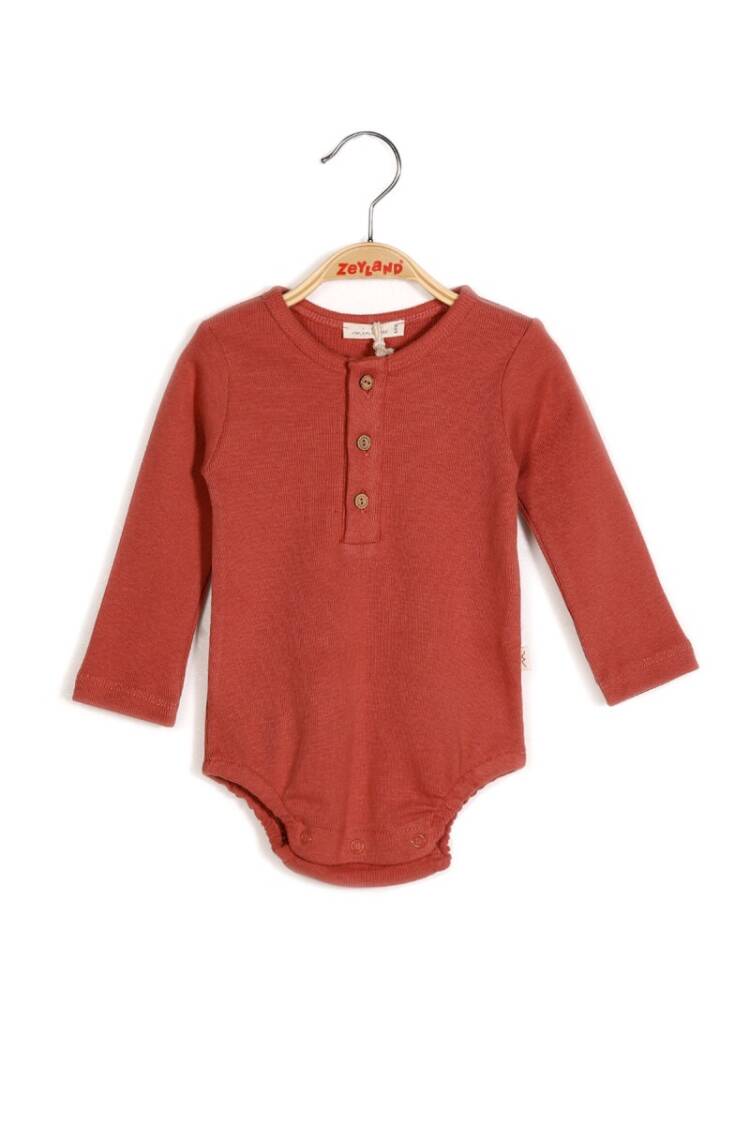 Wholesale Baby Boys Onesies with Button Gots Certificate 100% Organic Cotton 0-36M - Brand: Zeyland - Kids & Baby Clothes Wholesale - Globality Store