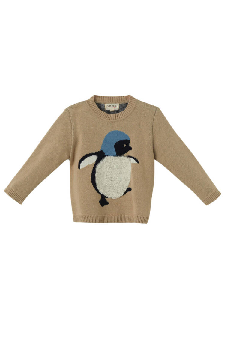 Wholesale Baby Boys Organic Cotton Penguin Patterned Cossack 6-36M - Brand: Uludağ Triko - Kids & Baby Clothes Wholesale - Globality Store