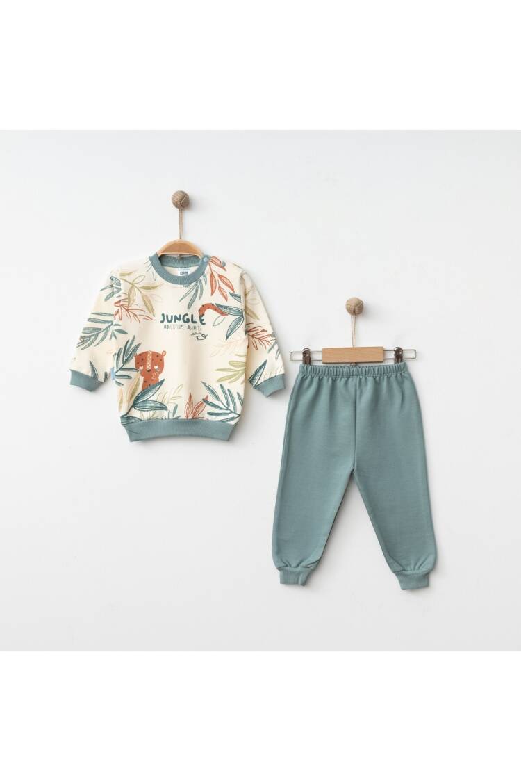 Wholesale Baby Boys Patterned Tracksuit Set 9-18M - Brand: Hoppidik - Kids & Baby Clothes Wholesale - Globality Store