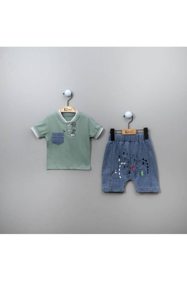 Wholesale Baby Boys Printed T-shirt and Shorts - Brand: Kumru Bebe - Kids & Baby Clothes Wholesale - Globality Store