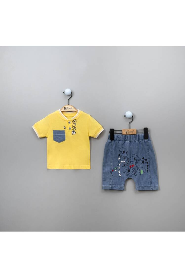 Wholesale Baby Boys Printed T-shirt and Shorts - Brand: Kumru Bebe - Kids & Baby Clothes Wholesale - Globality Store