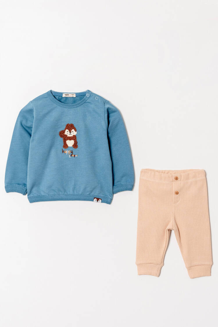 Wholesale Baby Boys Printed Tracksuit Set 6-18M - Brand: Tuffy - Kids & Baby Clothes Wholesale - Globality Store