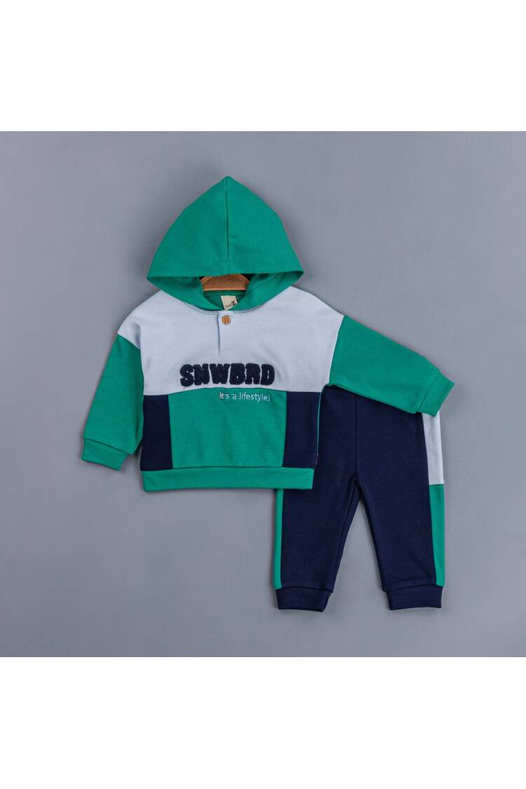 Wholesale Baby Boys Tracksuit Set With Hoodie 6-24M - Brand: BabyZ - Kids & Baby Clothes Wholesale - Globality Store