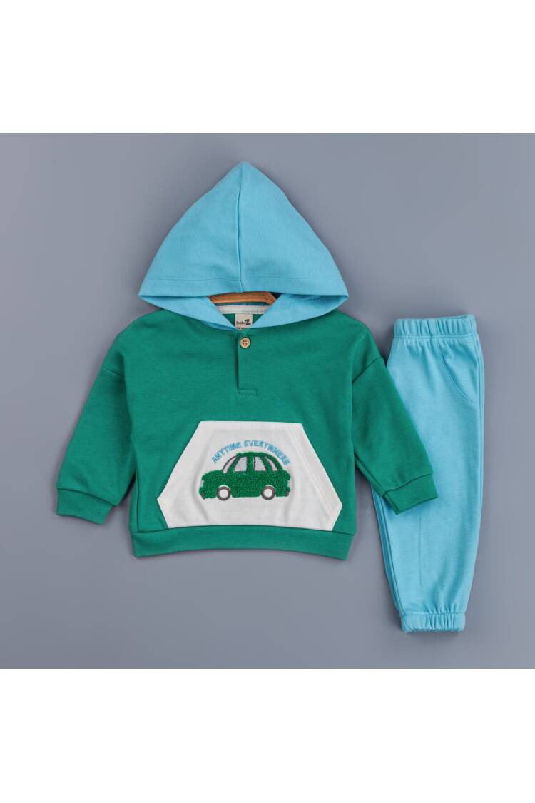 Wholesale Baby Boys Tracksuit Set With Hoodie 6-24M - Brand: BabyZ - Kids & Baby Clothes Wholesale - Globality Store
