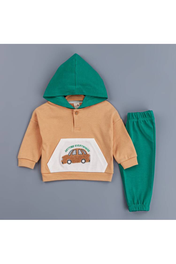 Wholesale Baby Boys Tracksuit Set With Hoodie 6-24M - Brand: BabyZ - Kids & Baby Clothes Wholesale - Globality Store
