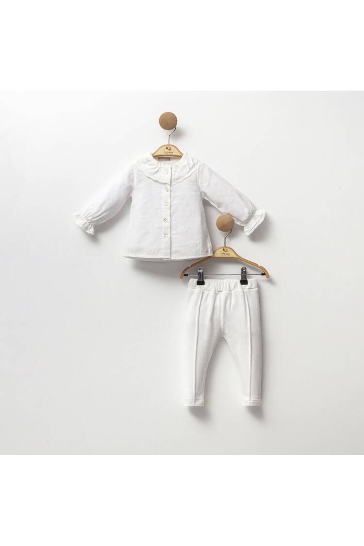 Wholesale Baby Girl 2-Piece Shirt and Pants Set 6-18M - Brand: Cassiope - Kids & Baby Clothes Wholesale - Globality Store