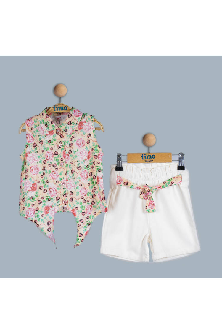 Wholesale Baby Girl 2-Piece Shirt and Shorts Set 6-24M - Brand: Timo - Kids & Baby Clothes Wholesale - Globality Store