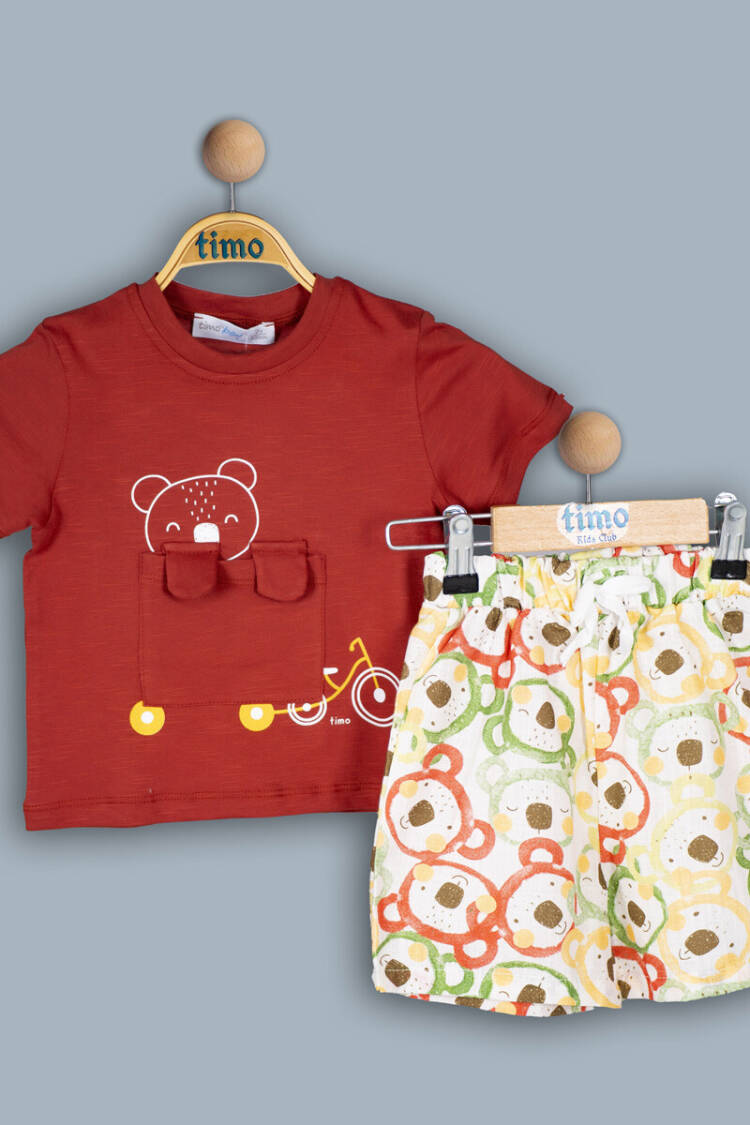 Wholesale Baby Girl 2-Piece T-Shirt and Shorts Set 6-24M - Brand: Timo - Kids & Baby Clothes Wholesale - Globality Store