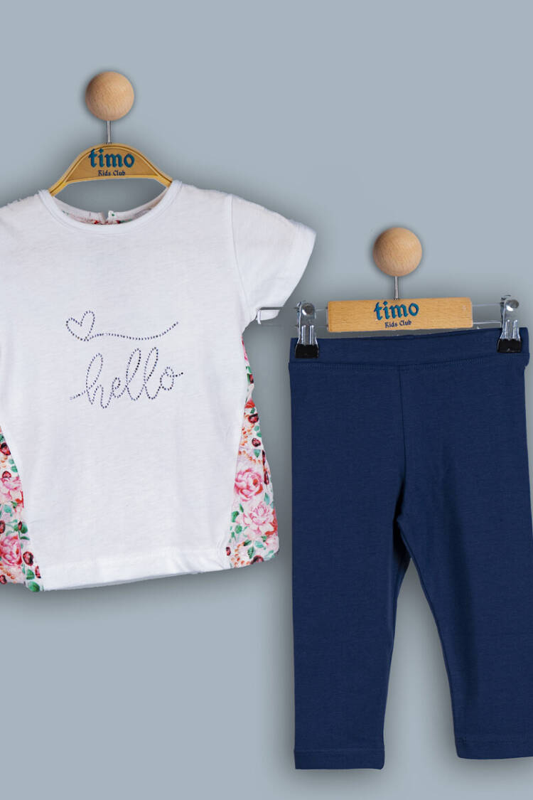 Wholesale Baby Girl 2-Piece T-Shirt and Tights Set 6-24M - Brand: Timo - Kids & Baby Clothes Wholesale - Globality Store