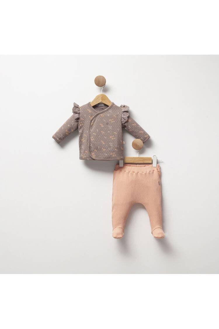 Wholesale Baby Girl 2pcs Body and Pants Set 2-6M - Brand: Cassiope - Kids & Baby Clothes Wholesale - Globality Store