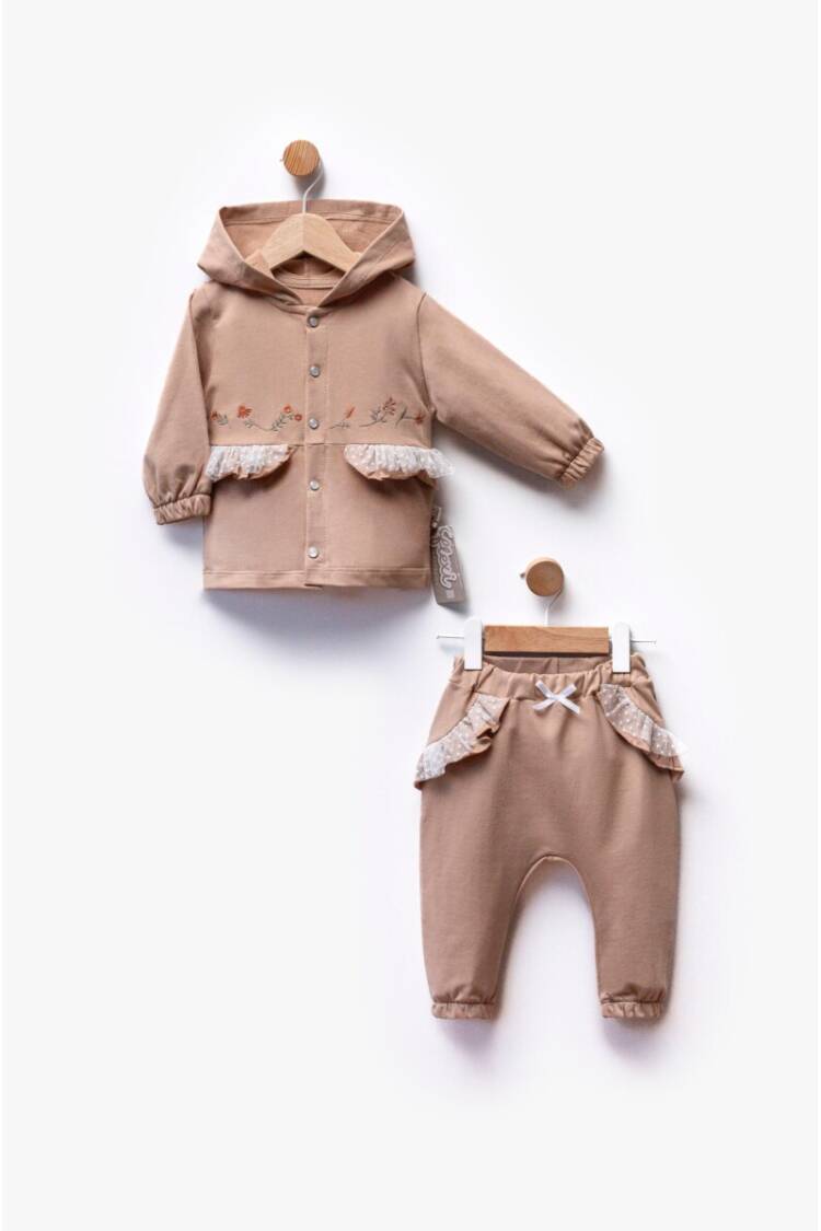 Wholesale Baby Girl 2pcs Cardigan and Trousers Set 6-36M - Brand: Flexi Baby - Kids & Baby Clothes Wholesale - Globality Store