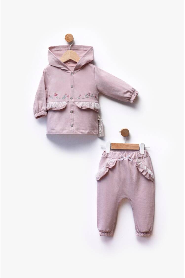 Wholesale Baby Girl 2pcs Cardigan and Trousers Set 6-36M - Brand: Flexi Baby - Kids & Baby Clothes Wholesale - Globality Store