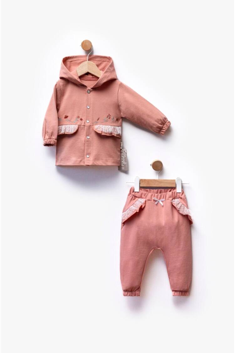 Wholesale Baby Girl 2pcs Cardigan and Trousers Set 6-36M - Brand: Flexi Baby - Kids & Baby Clothes Wholesale - Globality Store