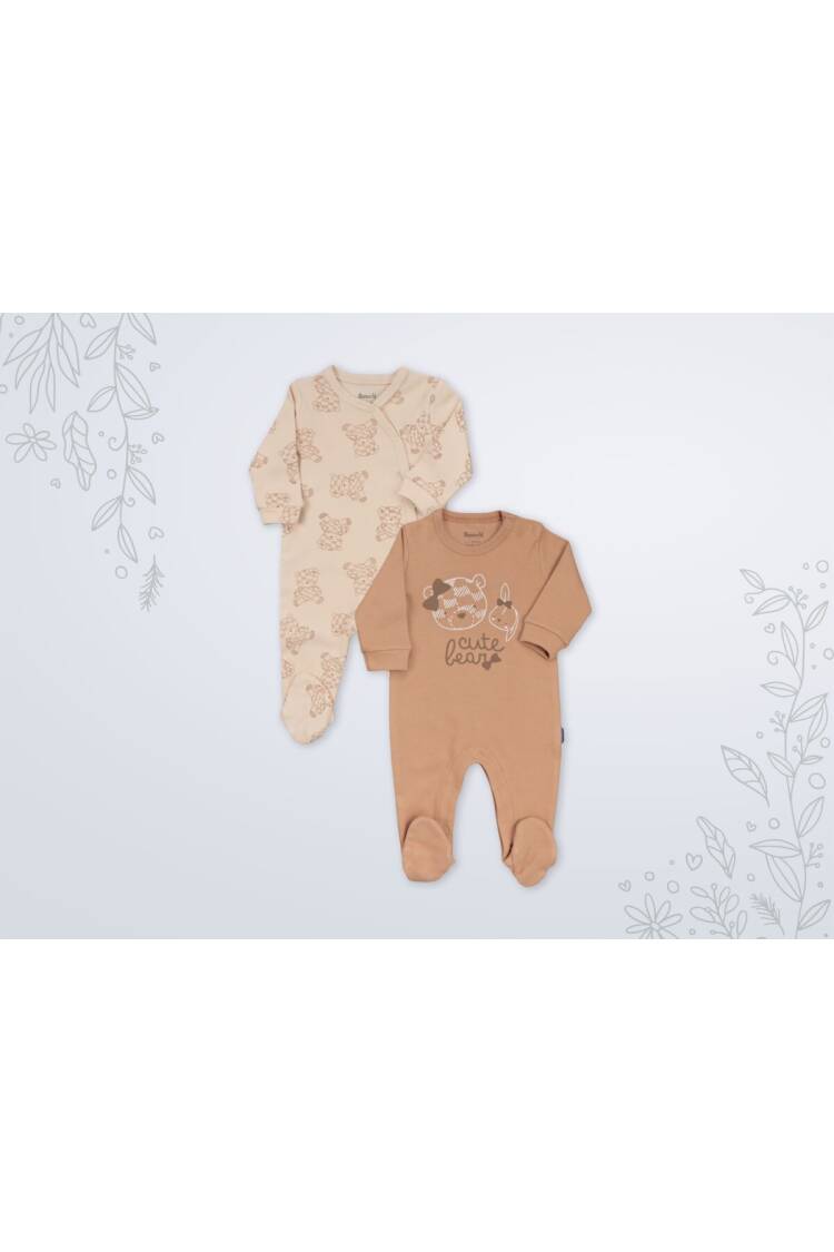 Wholesale Baby Girl 2pcs Jumpsuit Set 1-6M 1003-18516 - Brand: Miniworld - Kids & Baby Clothes Wholesale - Globality Store