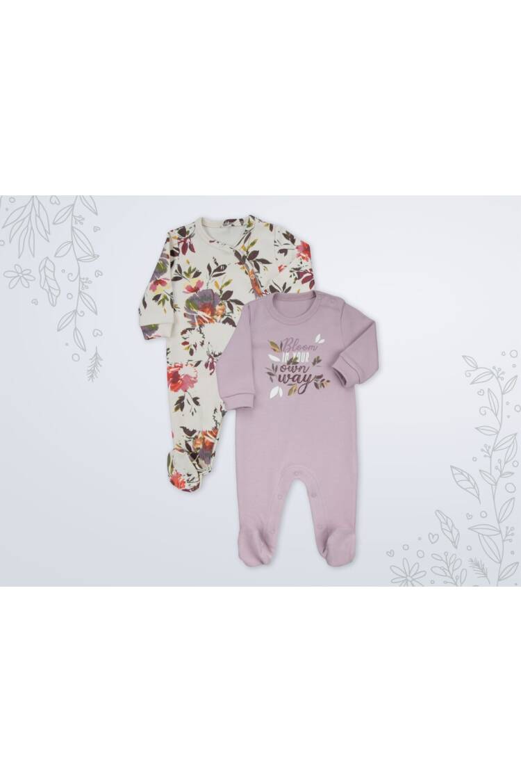 Wholesale Baby Girl 2pcs Jumpsuit Set 1-6M 1003-18587 - Brand: Miniworld - Kids & Baby Clothes Wholesale - Globality Store